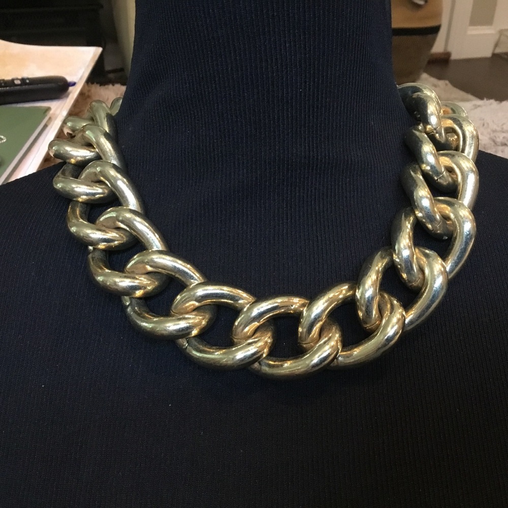 BANANA REPUBLIC Gold Chunky Chain Necklace - Women Jewelry - Picture 3 of 6